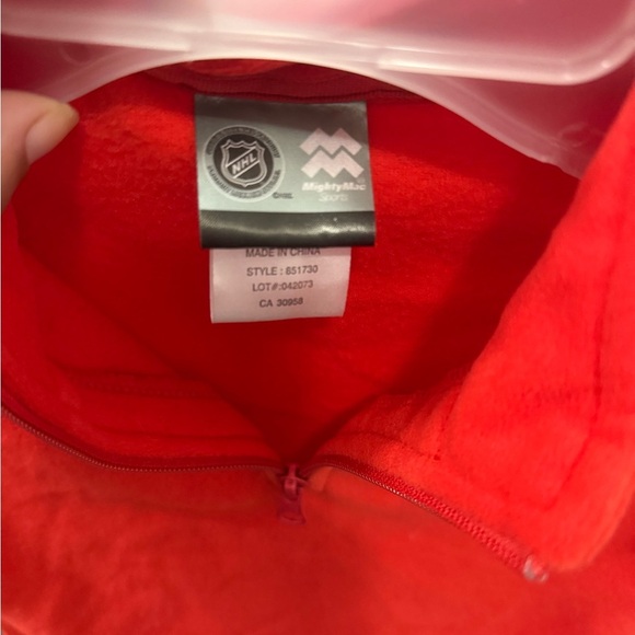 NHL Calgary Flames 1/4 Zip Knit Sweater TODDLER SIZE 2 - Picture 4 of 4